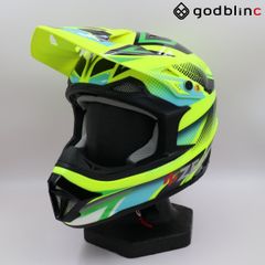 ZEALOT　マッドジャンパー2　GRAPHIC FLUO YELLOW/BLK-GREEN　Sサイズ　MJ0014　オフロードヘルメット