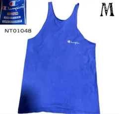 USA製チャンピオン　タンクトップ　ブルー　青タグ　M