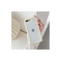QLTYPRI iPhone 7 Plusケース iPhone 8 Plusケース クリア TPUカバー おしゃれ 韓国 可愛い 透明 薄型 軽量 耐衝撃 スマホケース ワイヤレス充電対応 ストラップホール付き アイフォン 7 Plus/8 Plus ケー 0