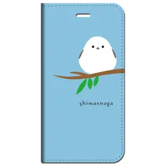iPhone17 iPhone16  他 手帳型 ケース 小枝にシマエナガ と仲良し ★ iPhone SE 8 13 12 他 iPhone各機種対応可能 スマホケース ★ 5r