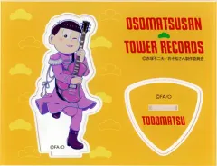 【中古】アクリルスタンド・アクリルパネル トド松 アクリルスタンド 「おそ松さん×TOWER RECORDS CAFE 2021」