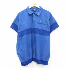 XL/古着 プレイボーイ 半袖 シャツ メンズ 90s ワンポイントロゴ 青 ブルー 25sep01 中古 トップス