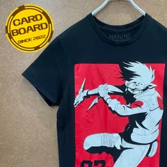 US古着 ナルトNARUTO 07はたけカカシ ビッグプリント 半袖tシャツ黒S