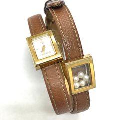 新品電池/稼働/美品 ミキモト ペンダント 腕時計 シェル文字盤 5P