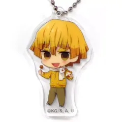 【中古】雑貨 我妻善逸 「劇場版 鬼滅の刃 無限列車編×ローソン アクリルキーホルダー(ローソン冬服)」