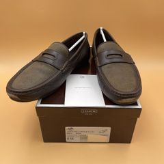 【25cm】COACH コーチ スエード ローファー スリッポン/JAMES PEB LTHR/RUSTIC LTH/ラスティックレザー/Q2074 B0055/34B0055-MHF/7200008/F13/ 服飾 (78-2025-0611-KO-001)