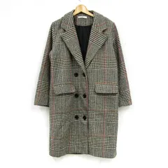 グレイル チェスターコート グレンチェック アウター レディース Fサイズ ベージュ系 GRAIL 【中古】