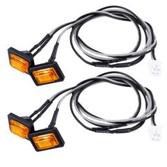 (イエローハウジング) アクセサリー用 トラック RC RC R470 R620 スカニア タミヤ 1/14 ライト サイド ランプ LED TRZX