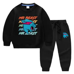 Mr.Beast　ミスター・ビースト　長袖　Tシャツ トレーナー 薄手タイプ　トップス 90 100 110 120 130 140 150 セットアップ子供服キッズ服 FR