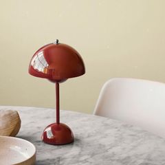 テーブルランプ ワンタッチセンサー式 レッド 北欧 韓国