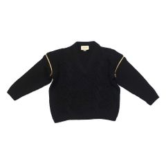 [Meito] Gucci Detachable Sleeve Cable Knit S BK 680968 Wool 2-Way Women's Apparel Clothing