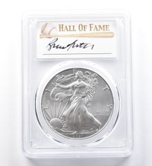 2021年 アメリカン シルバー イーグル タイプ1 ブルース・サッター FDOI MS70 PCGS 