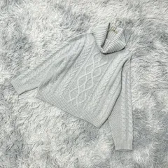 【INGNI】イング  タートルネック  セーター  (M)  大人カワイイ 上品  レディース  グレー系  灰色【送料無料】