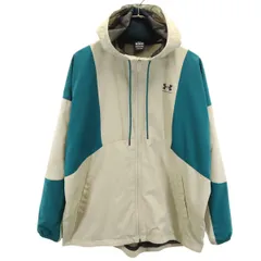 UNDER ARMOUR アンダーアーマー ウインドブレーカー M ベージュ 裏メッシュ ジャケット メンズ 古着