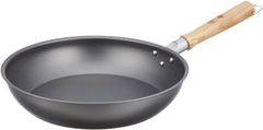 【数量限定】底径(mm)195 質量(kg)0.99 内径×深さ(mm)272×56 キャンプ、アウトドア 窒化処理を施しさびにくく、扱いやすい剛鉄シリーズ プロ用 26cm 鉄製 業務用 フライパン TKG AFL1503 遠藤商事