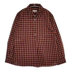 人気のLサイズ✨ウール混✨ MARGARET HOWELL 長袖シャツ MARGARET HOWELL｜GARMENT DYE PLATED ORGANIC COTTON SHIRT