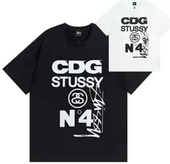 2024年最新】stussy × cdg コムデギャルソン コラボ tシャツ 白 l ／ギャルソン comme des garの人気アイテム -  メルカリ