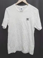 ◇ ΘΦ adidas アディダス ワンポイント 半袖 Tシャツ　カットソー サイズ表記なし ホワイト メンズ P  【1411070000224】