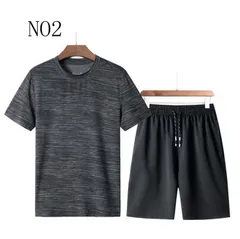 上下セット 半袖 セットアップ スウェット メンズ ランニングウェア スポーツ ルームウェア 涼しい 半袖 薄手 Tシャツ  パンツ 部屋着 上下  ゆったり 夏服  juchao34
