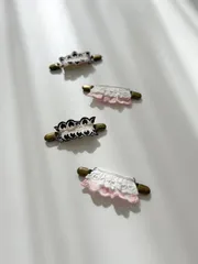 マルチクリップ　肩紐ズレ防止クリップ　ブランケットクリップ　ハートリボン　韓国リボン