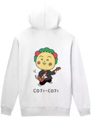 [중고] 아우터웨어 코지코지 힙합 & 스트리트 ver. 백 프린트 지퍼 파커 ver.A 화이트 남성 L 사이즈 [코지코지]