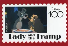 【中古】キャラカード わんわん物語(切手風) 「ディズニー100 ワンダーカードコレクション」