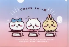 【中古】クリアファイル ちいかわ＆ハチワレ＆うさぎ(CHECK IN・・・) A5クリアファイル 「ちいかわ なんか小さくてかわいいやつ ちいかわ観光ステーション in 東京」 購入特典