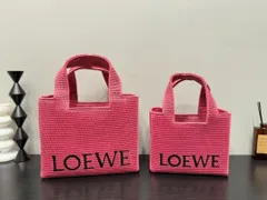 【今日特価】Loewe ?意威 Anagram Basket 刺?徽?草???物袋 送料無料 限定セール価格！