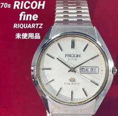 希少 未使用 70s RICOH リクォーツ ファイン 水晶時計 腕時計 希少 未使用 70s RICOH リクォーツ ファイン 水晶時計 腕時計