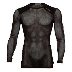 ACLIMA アクリマ メンズ WOOLNET LIGHT CREW NECK / Jet Black - Sサイズ