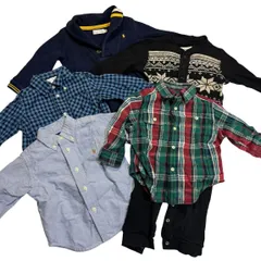 C346 Ralph Lauren ラルフローレン まとめ売り 5点 子供服 キッズ つなぎ オールインワン シャツ 長袖 ユニセックス 80 12M 9M