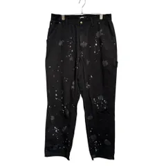 X-LARGE (エクストララージ) ⑤ DRIP BLEACH WORK PANTS メンズ ブラック 34