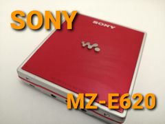 【※本体のみ】ソニー　MDウォークマン　MZ-E620　レッド