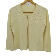 クレージュ カーディガン 長袖 ウール/シルク/カシミヤ混 ブランド トップス レディース 11サイズ ベージュ courreges 【中古】のサムネイル
