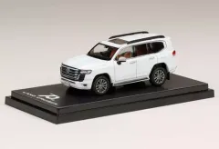 【中古】ミニカー 1/64 トヨタランドクルーザー JA300W ZX(プレシャスホワイトパール×ベージュ内装) [HJ641050AWB]