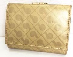 ゲラルディーミニウォレット 財布 ゴールドカラー がま口 ナイロン