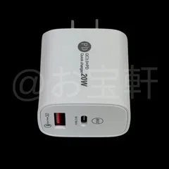 急速充電　Type-C ＆ USB-A　2口　急速充電器　20W　アダプター　タイプC　充電器　USB-A　電源アダプター　アイフォン充電器　アンドロイド　高速充電器　iPhone/ Android/ GALAXY/ Pad/ PC 対応