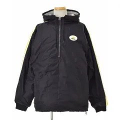 【ADIDAS】90s 中綿入 フード付 ハーフジップ プルオーバーナイロンジャケット