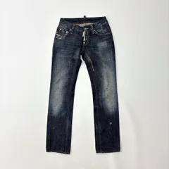 08ss 2008 DSQUARED2 ディースクエアード 刺繍 USED加工 デニム パンツ サイズ 38 710-0015