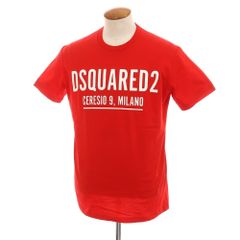 【新品】ディースクエアード DSQUARED2 コットン クルーネック 半袖Ｔシャツ レッド【サイズL】【メンズ】