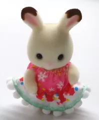 【中古】おもちゃ ショコラウサギの赤ちゃん-クリスマスドレス- 「シルバニアファミリー」 イオン限定購入特典