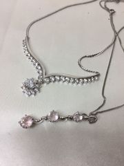 S【ヴィンテージ】シルバーネックレス 2点セット レディースアクセサリー SV925 銀 おしゃれ