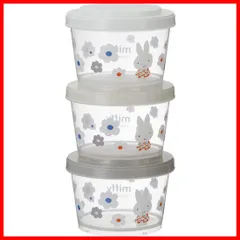 【最短発送】おかず入れ 240ml ミッフィー 3P モノトーン 保存容器 日本製 スケーター(Skater) SIJ3-A