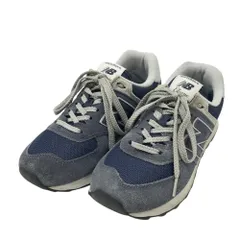 NEW BALANCE ニューバランス ML574EGN スエード スニーカー  ネイビー系 23.5 レディース [240101446507]