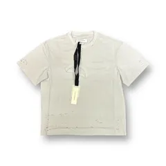 新品 Feng Chen Wang グレー ディストレス Tシャツ ダメージ クルーネック フェンチェンワン Ｌ FMS15TS01G  60754A7のサムネイル