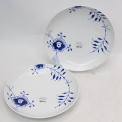 IS566)【未使用/2枚セット】ロイヤルコペンハーゲン ブルーフルーテッド 皿 25cm