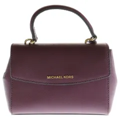 MICHAEL KORS (マイケルコース) ロゴデザインクロッシュクレ付き レザー 2WAY ハンドバッグ ショルダーバッグ ワインレッド 32F5GAVC1L