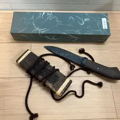 傅古式鈷与利 正百錬 和式ナイフ 木製鞘 狩猟 当時物 レトロ レア 狩猟ナイフ 送料無料 2727のサムネイル