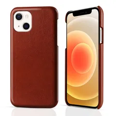 iPhone14 ケース アイフォン14  レザー ハード ケース 【Color】 ブラウン