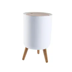 【人気商品】ゴミ箱 ごみ箱 木目調 ダストボックス ワンタッチ 7L 7リットル 北欧風 おしゃれ リビング 書斎 寝室 ふた付き コンパクト スリム